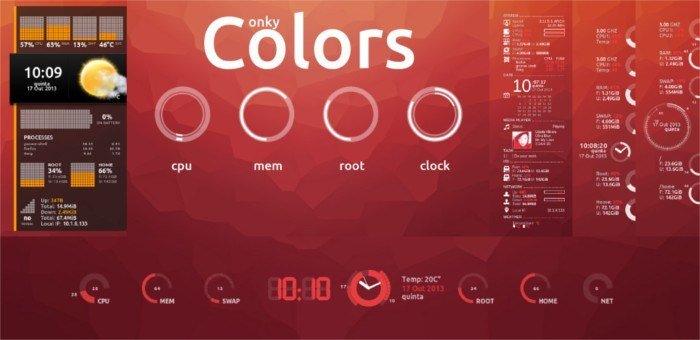 Тема Conky Colors