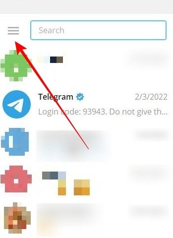 Социальные приложения 2fa Telegram Меню для ПК