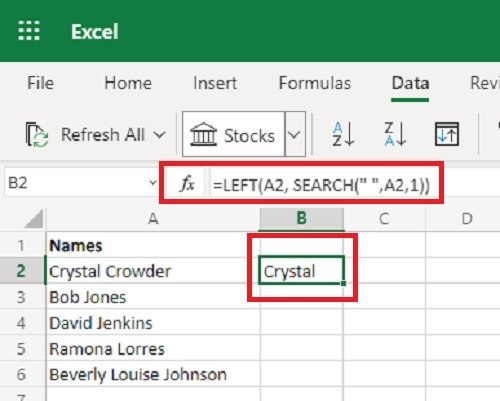 3 способа разделить ячейки в Microsoft Excel слева