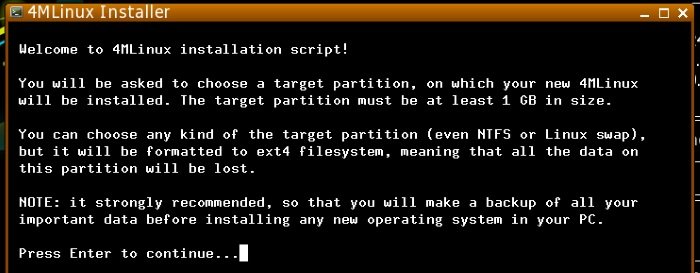 4MLinux-установщик1