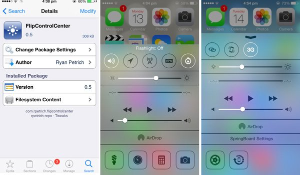 5 основных настроек для вашего iOS-устройства FlipControl-Centre