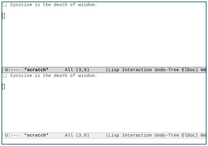 5 приемов Emacs 02. Разделенный экран