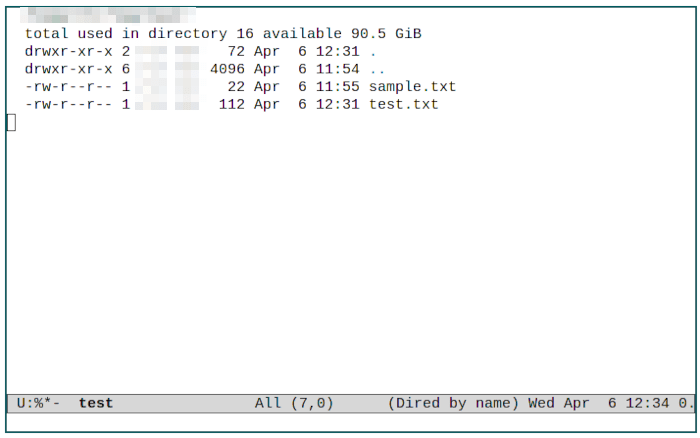 5 хаков Emacs 13 Пример Dired