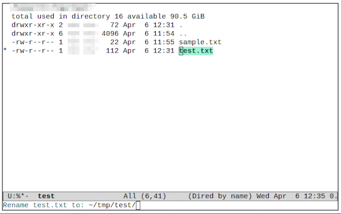 5 хаков Emacs 14. Обычное переименование Dired