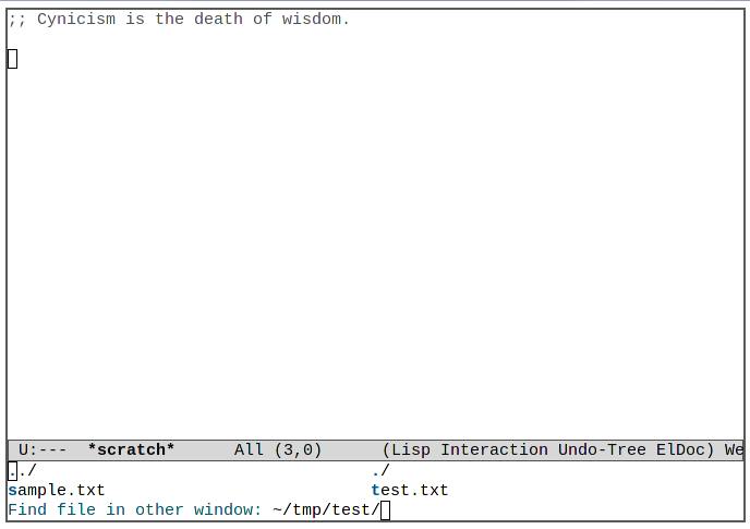 5 приемов Emacs 18. Переключение в новое окно