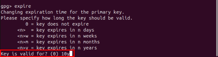 Терминал, выделяющий запрос действительности размера ключа для первичного ключа.