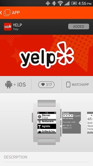 5. PebbleApps — Yelp