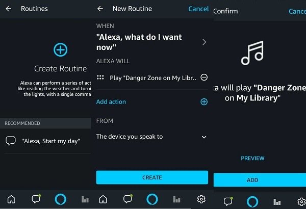 Создание процедур в Alexa