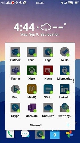 Программы запуска Android Microsoft