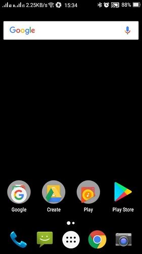 Окно приложения Android Lollipop Dark Theme