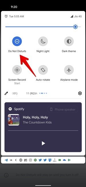 Уведомления Android отключают режим «Не беспокоить»
