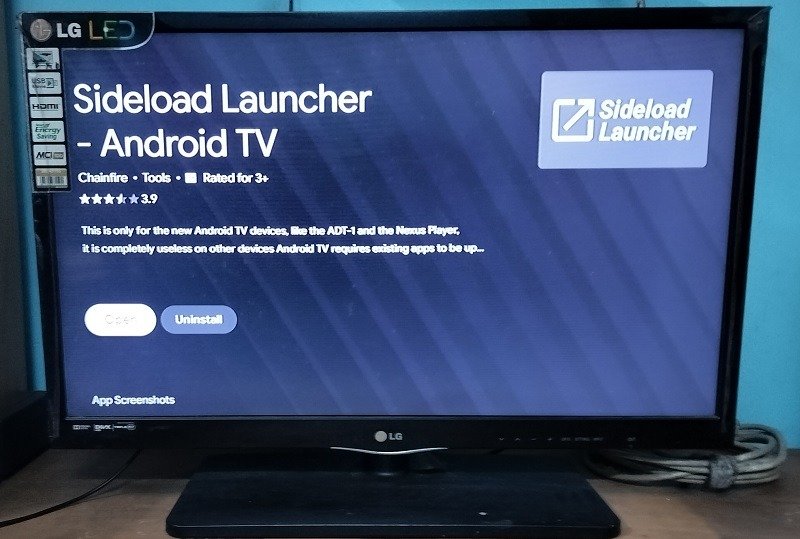 Sideloader Launcher установлен на телевизоре