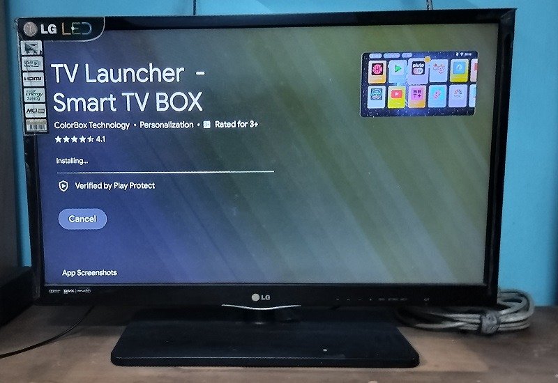 Приложение TV Launcher Smart TV на Android TV.