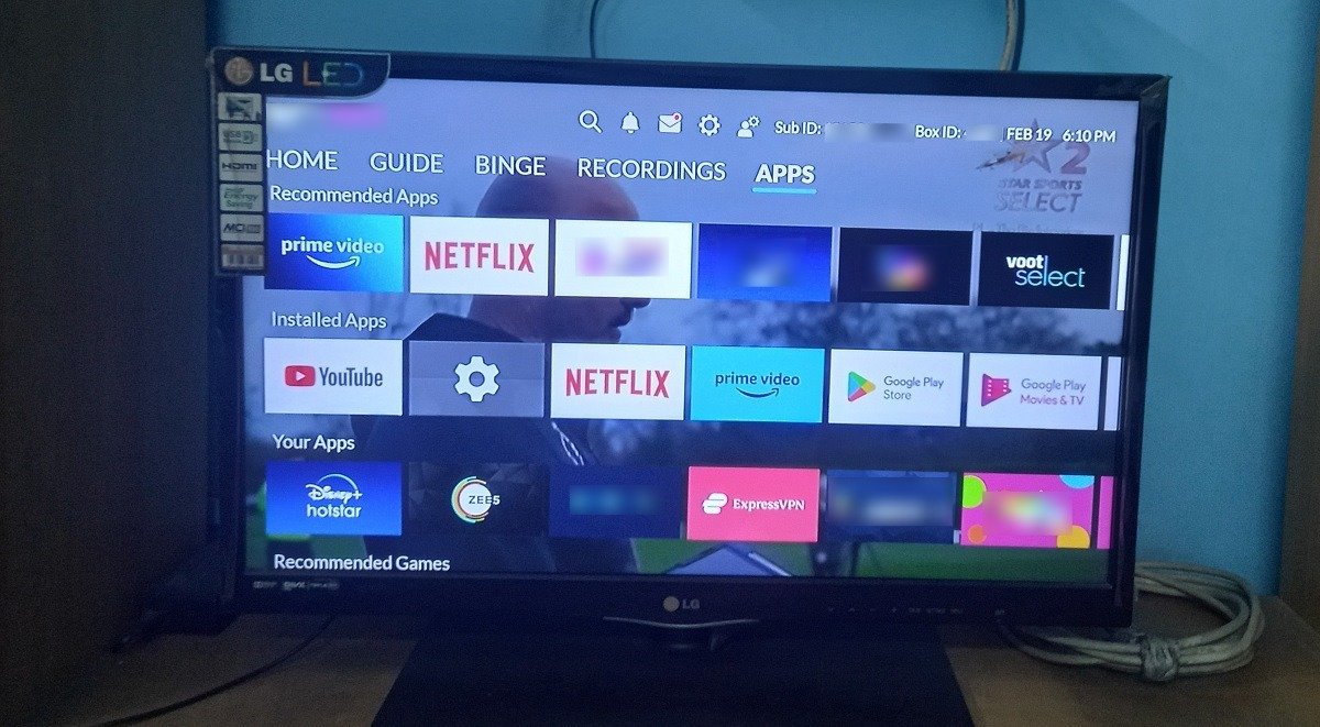 Внешний вид главного экрана и пользовательский интерфейс Android TV.