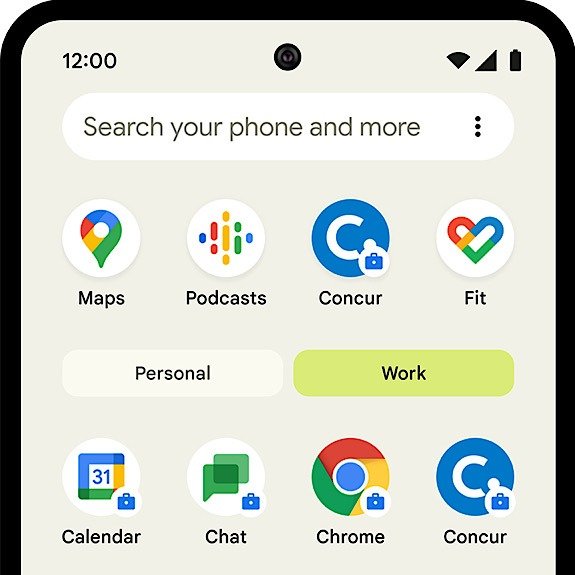 Рабочий профиль Android Приложения Google Workspaces