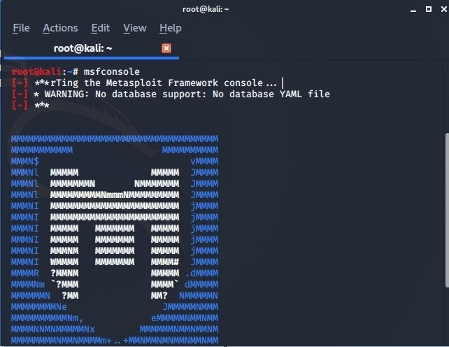 Android-камера Kali Linux Msfconsole