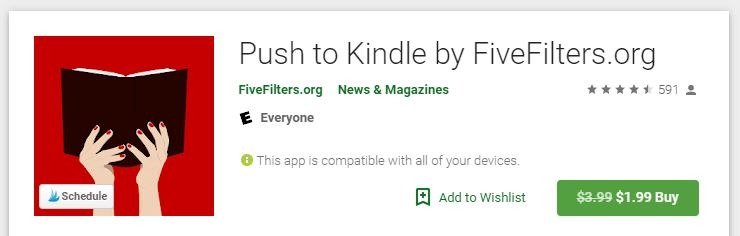 Android Web для Kindle Push To Kindle Play Store