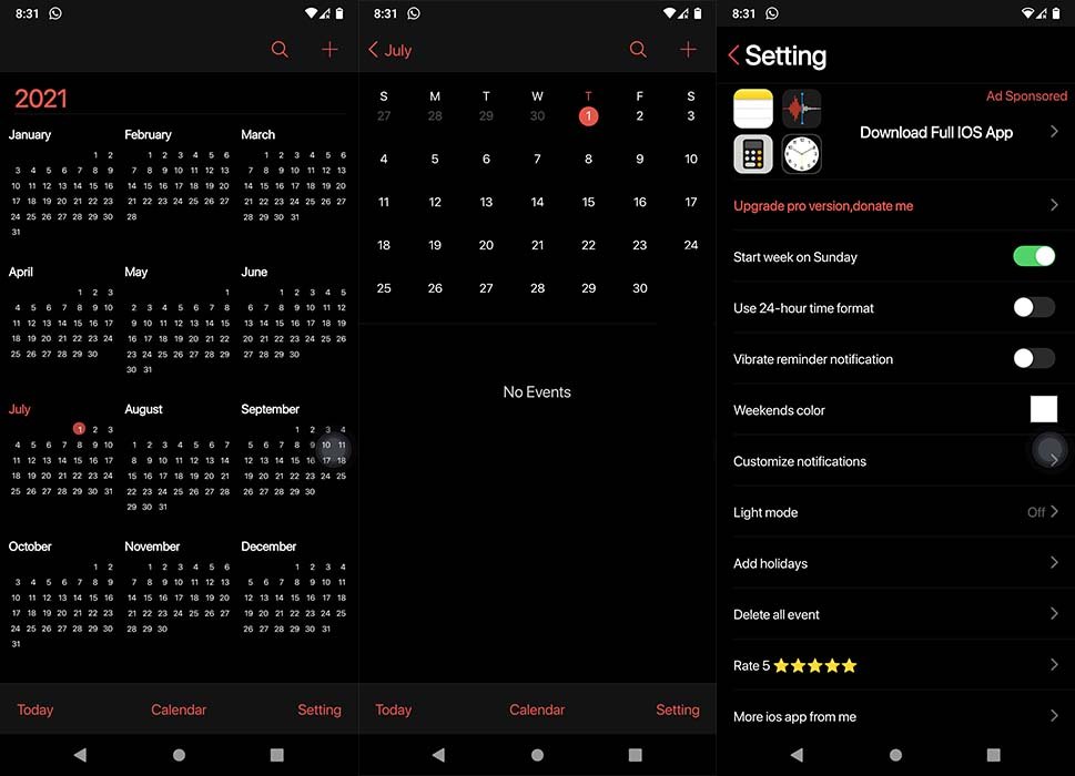 Androidlookios Icalendar