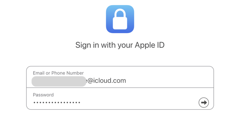 Вход в Apple ID