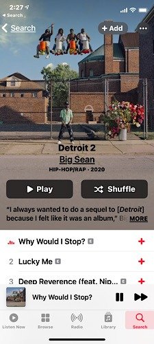 Анимированная работа Apple Music с Биг Шоном