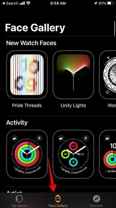 Галерея циферблатов Apple Watch