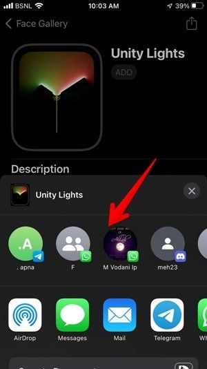 Apple Watch Face Share Iphone Отправить