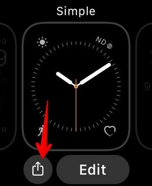 Поделиться циферблатом Apple Watch