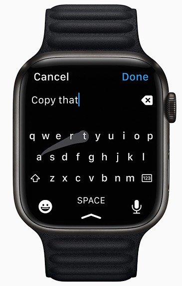 Apple Watch Flicktype Quickpath