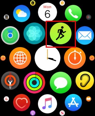 Галерея приложений «Тренировки» для Apple Watch