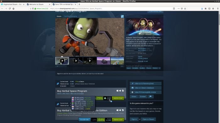 Расширенные региональные цены Steam