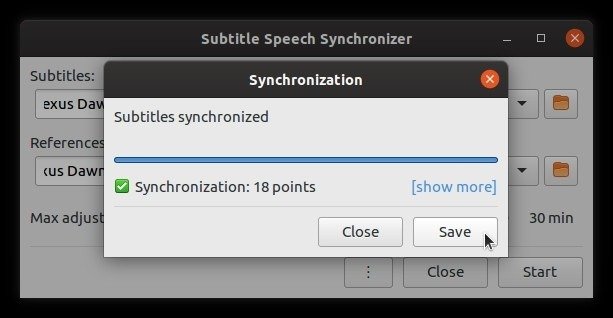 Автоисправление субтитров с большим успехом Subsync