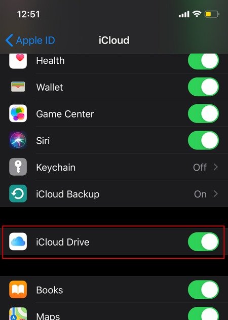 Резервное копирование WhatsApp Chats IOS Включить Icloud Drive