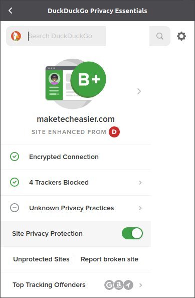 Лучшие дополнения к конфиденциальности Ff Duckduckgo Privacy Essentials