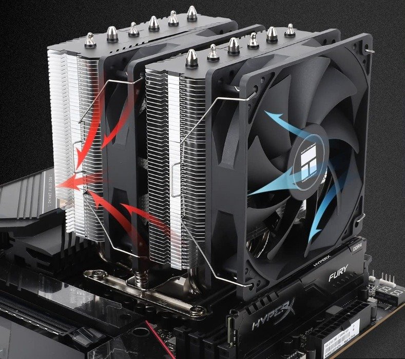 Кулер Thermalright Peerless Assassin 120 SE на материнской плате