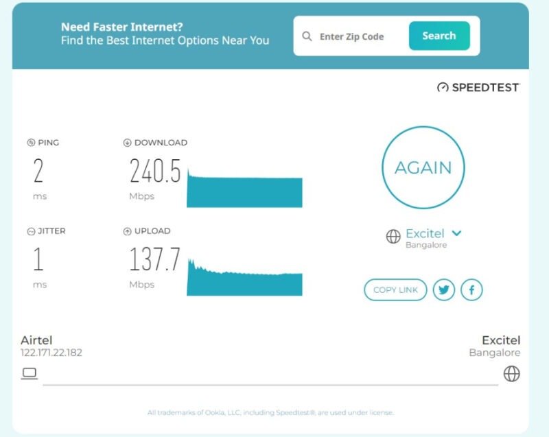 Лучшие сайты для проверки скорости Интернета Testmyspeed