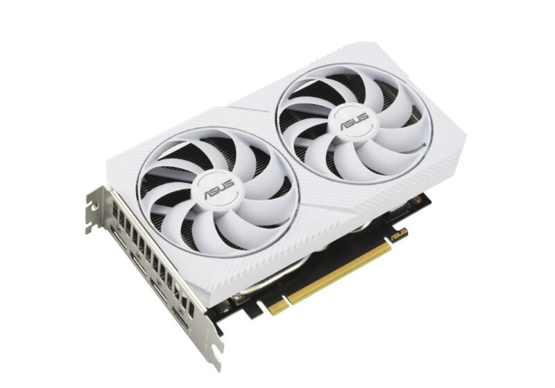 Asus Dual GeForce RTX 3060 12 ГБ Белый OC Edition