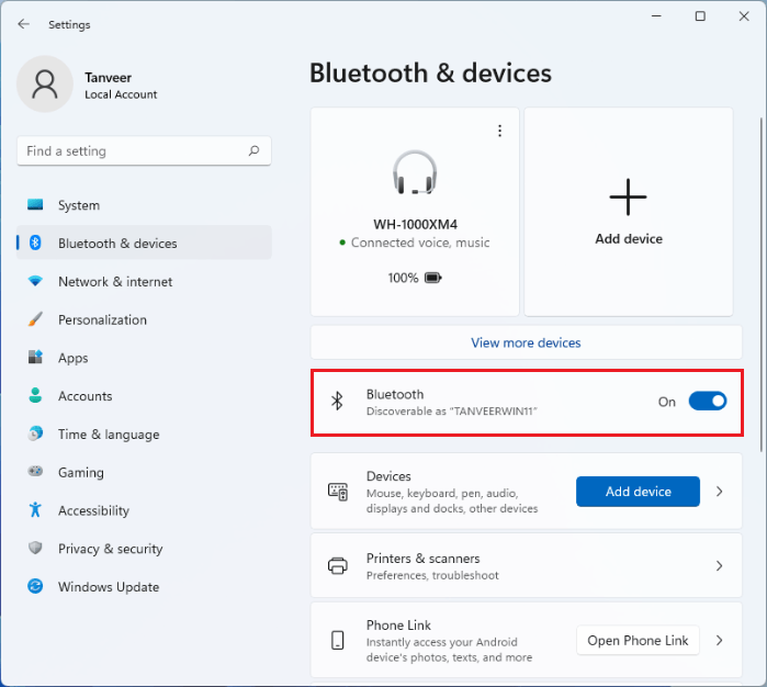 Задержка звука Bluetooth Настройки Bluetooth Windows 1