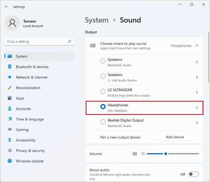 Задержка звука Bluetooth Настройки Windows Системный звук Наушники