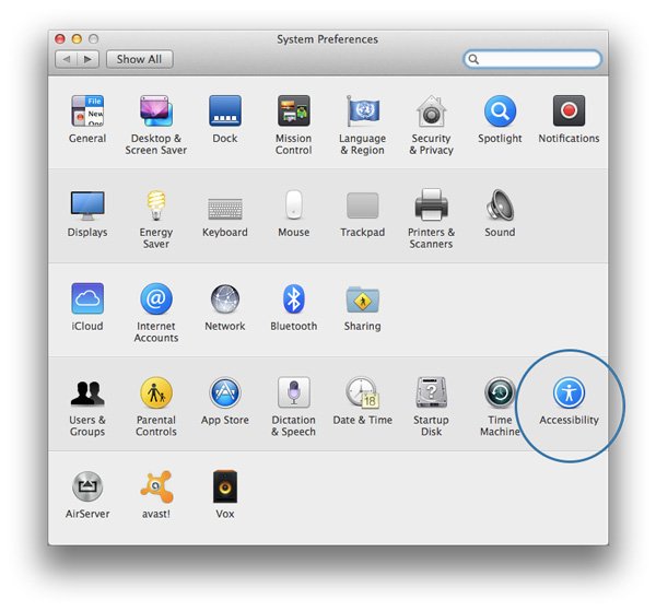 Изменить-Cursor-Size-OS-X-Accessibility-System-Preferences