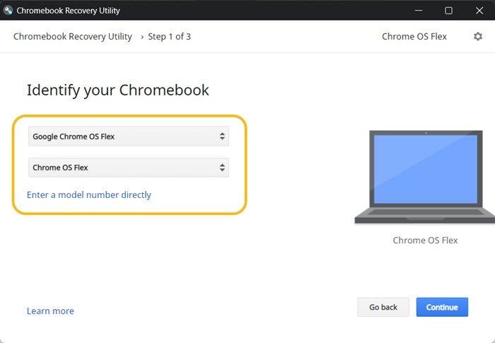 Утилита восстановления Chrome Chrome Os Flex