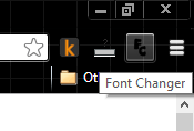 смена шрифтов-хром
