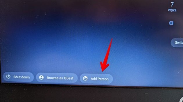 Chromebook Добавить профиль пользователя