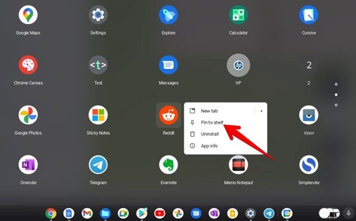 Приложения для Chromebook Pin