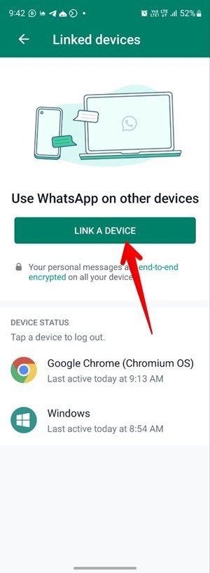 Ссылка на WhatsApp для Chromebook