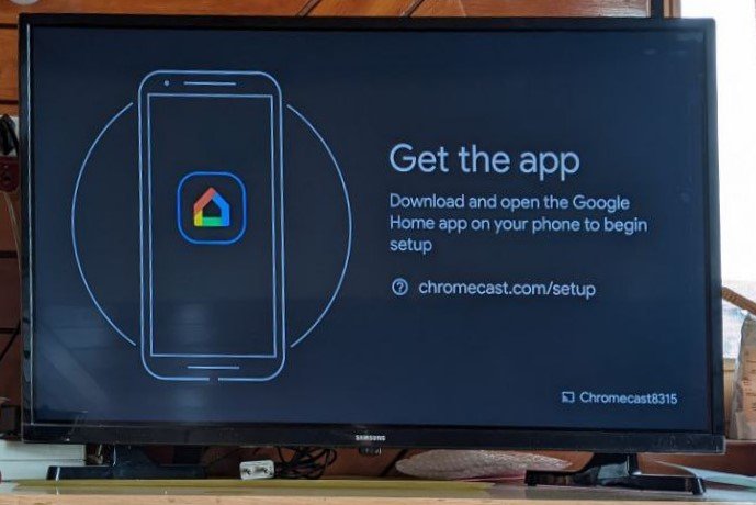 Экран настройки Chromecast