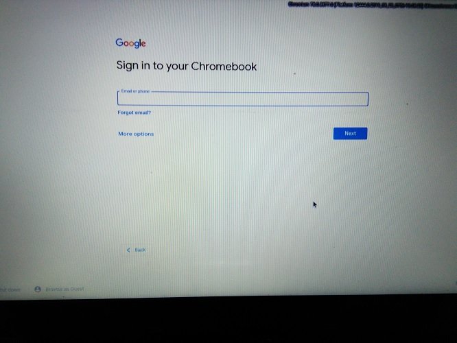 Chromiumos с входом Chromx в Chromebook