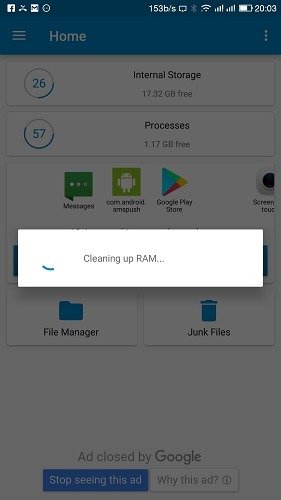 Приложение Clean Up Ram Memory Optimizer