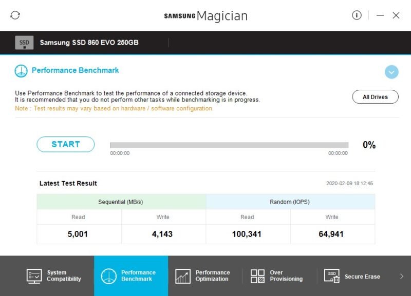 Программное обеспечение Samsung Magician SSD