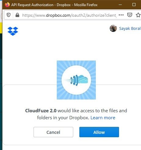 Разрешения Cloudfuze